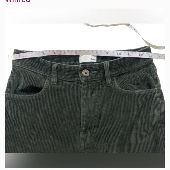 Wilfred Free Corduroy Pants in Forest Green size 4. - Picture 14 of 14